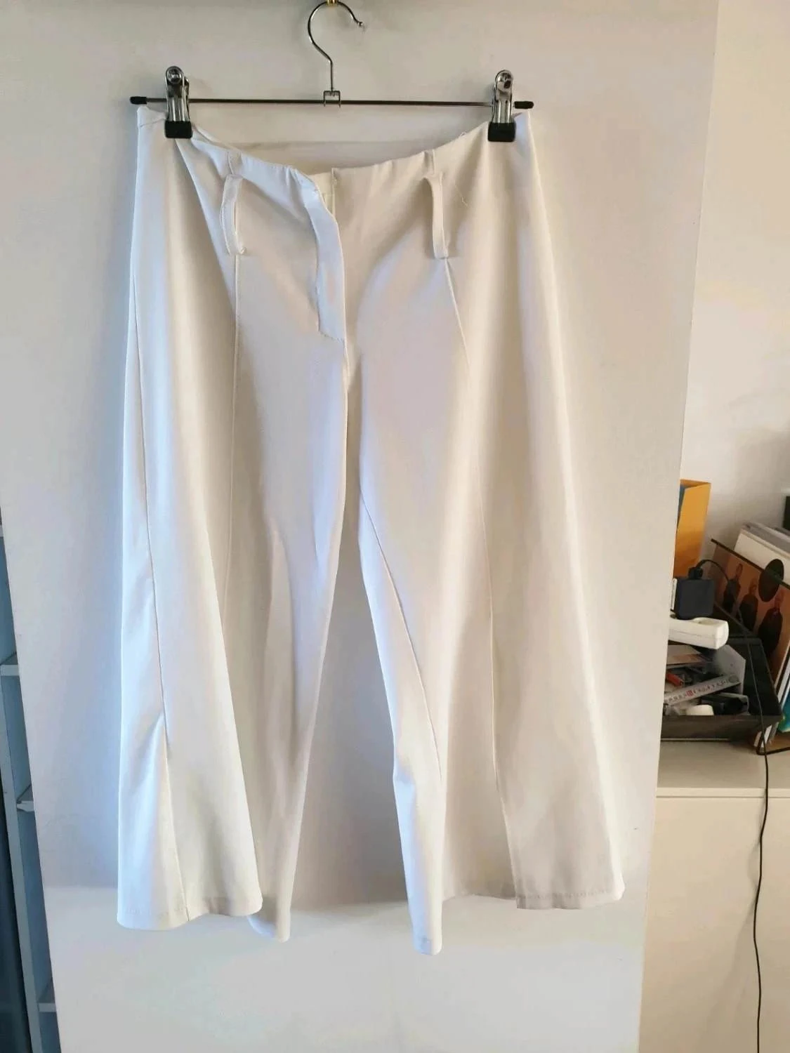 Pantacourt sarouel branco 36 yk2000 vintage – photo 3